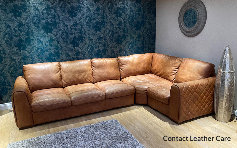 Leather furniture cleaning